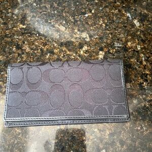 Coach checkbook cover